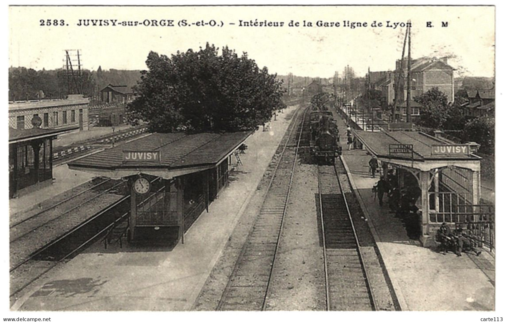 91 - T23365CPA - JUVISY SUR ORGE - Interieur De La Gare, Ligne De Lyon - Très Bon état - ESSONNE - Juvisy-sur-Orge