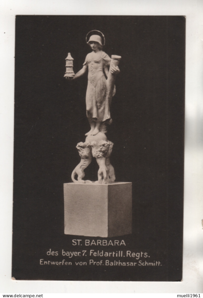 3001, WK I, Feldpost, St. Barbara Des Bayrischen 7. Feldartillerie Regiments - Oorlog 1914-18