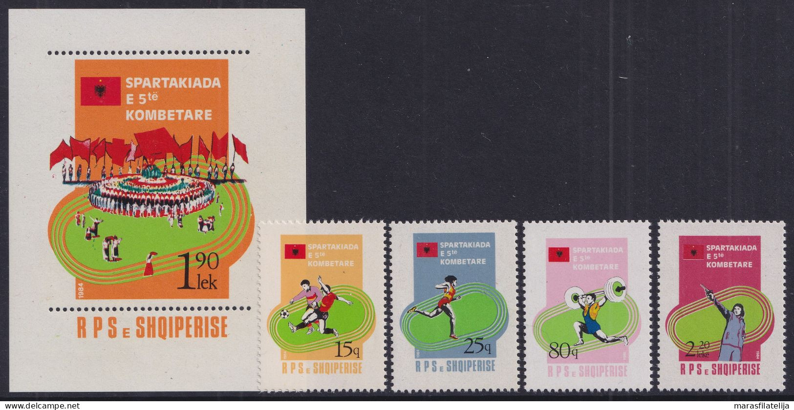 Albania, 1984, Sports, Spartakiad, Final Battles - Albanien