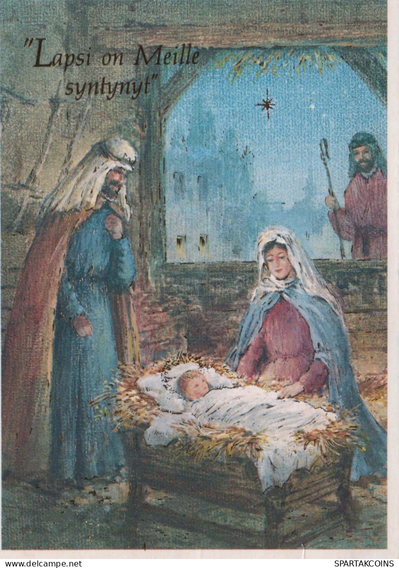 Jungfrau Maria Madonna Jesuskind Religion Vintage Ansichtskarte Postkarte CPSM #PBQ013.DE - Jungfräuliche Marie Und Madona