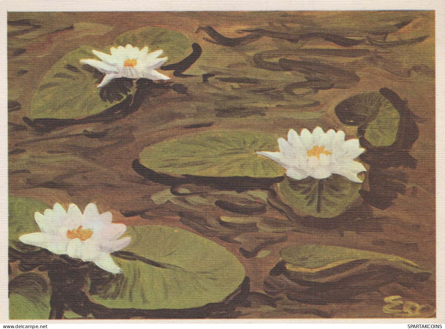 FLOWERS Vintage Ansichtskarte Postkarte CPSM #PAR268.DE - Fiori