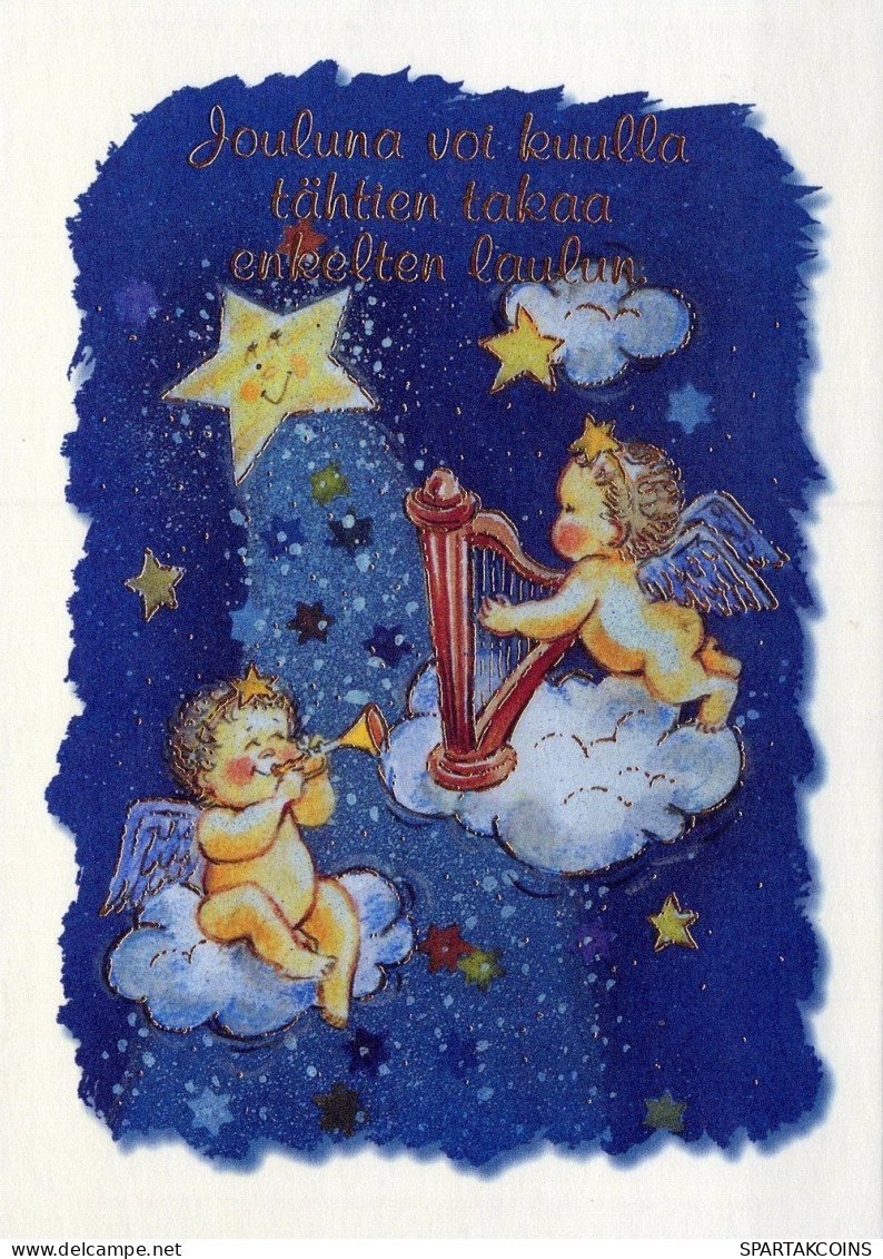 ENGEL WEIHNACHTSFERIEN Feiern & Feste Vintage Ansichtskarte Postkarte CPSM #PAH893.DE - Angels