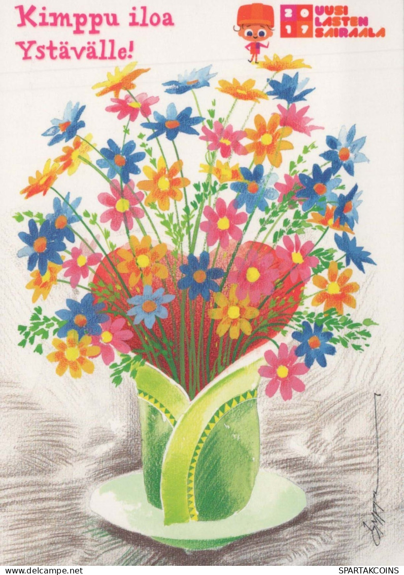 FLEURS Vintage Carte Postale CPSM #PBZ576.FR - Flowers
