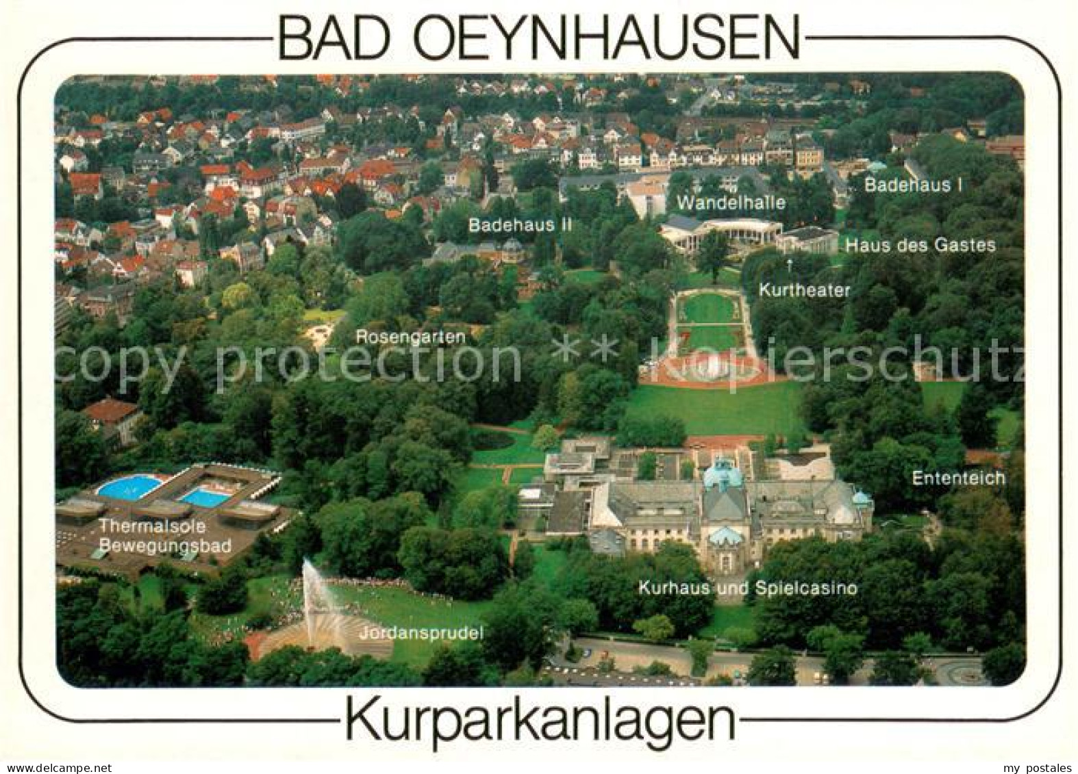 73613549 Bad Oeynhausen Fliegeraufnahme Kurparkanlagen Bad Oeynhausen - Bad Oeynhausen