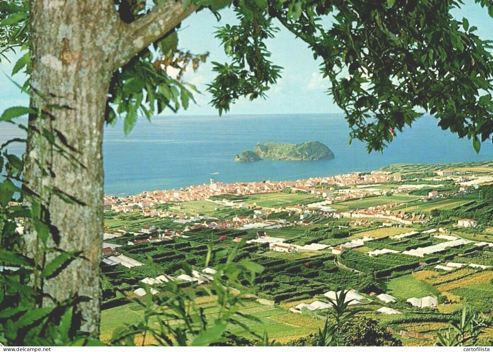 AÇORES, SÃO MIGUEL - Vista De Vila Franca Do Campo  (2 Scans) - Açores