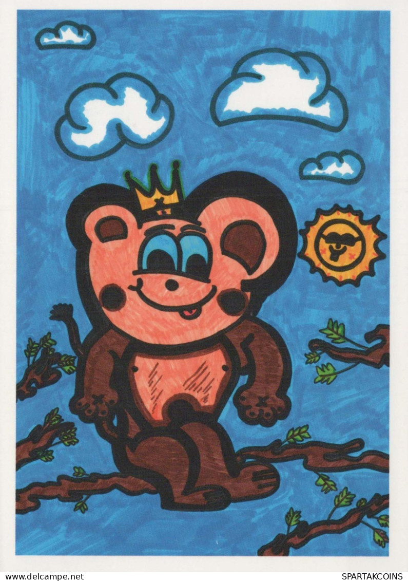 MONKEY Animals Vintage Postcard CPSM #PBR971.GB - Monkeys