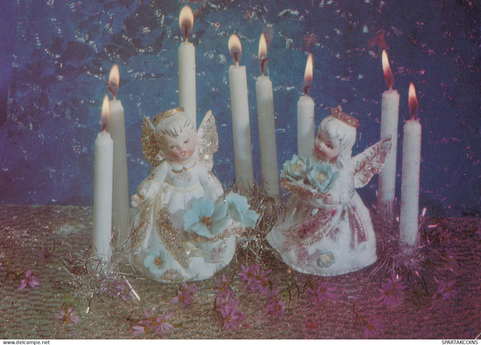 ANGEL CHRISTMAS Holidays Vintage Postcard CPSM #PAH016.GB - Angeles