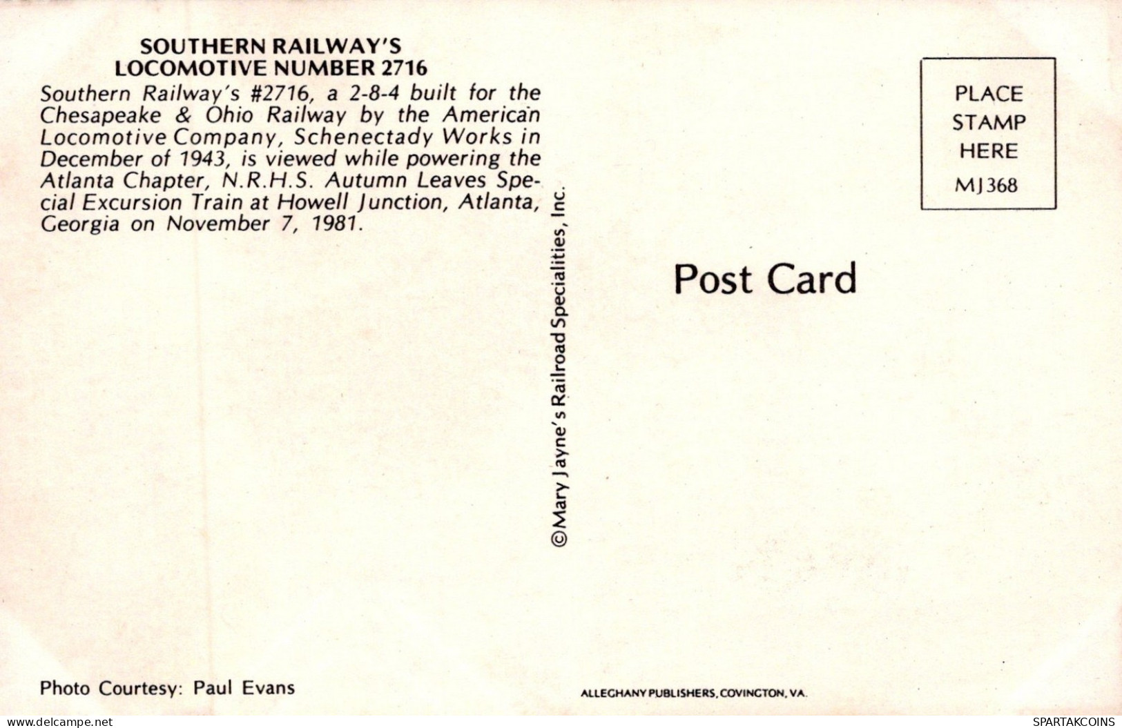 TRAIN RAILWAY Transport Vintage Postcard CPSMF #PAA412.GB - Trenes
