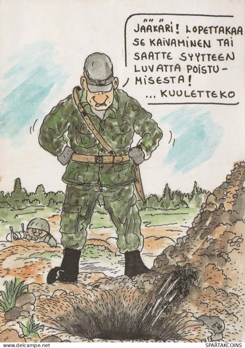 SOLDATI UMORISMO Militaria Vintage Cartolina CPSM #PBV849.IT - Humoristiques