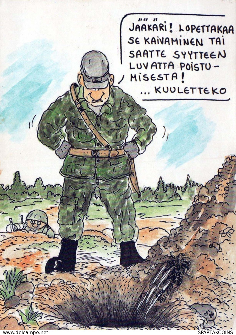 SOLDATI UMORISMO Militaria Vintage Cartolina CPSM #PBV849.IT - Humour