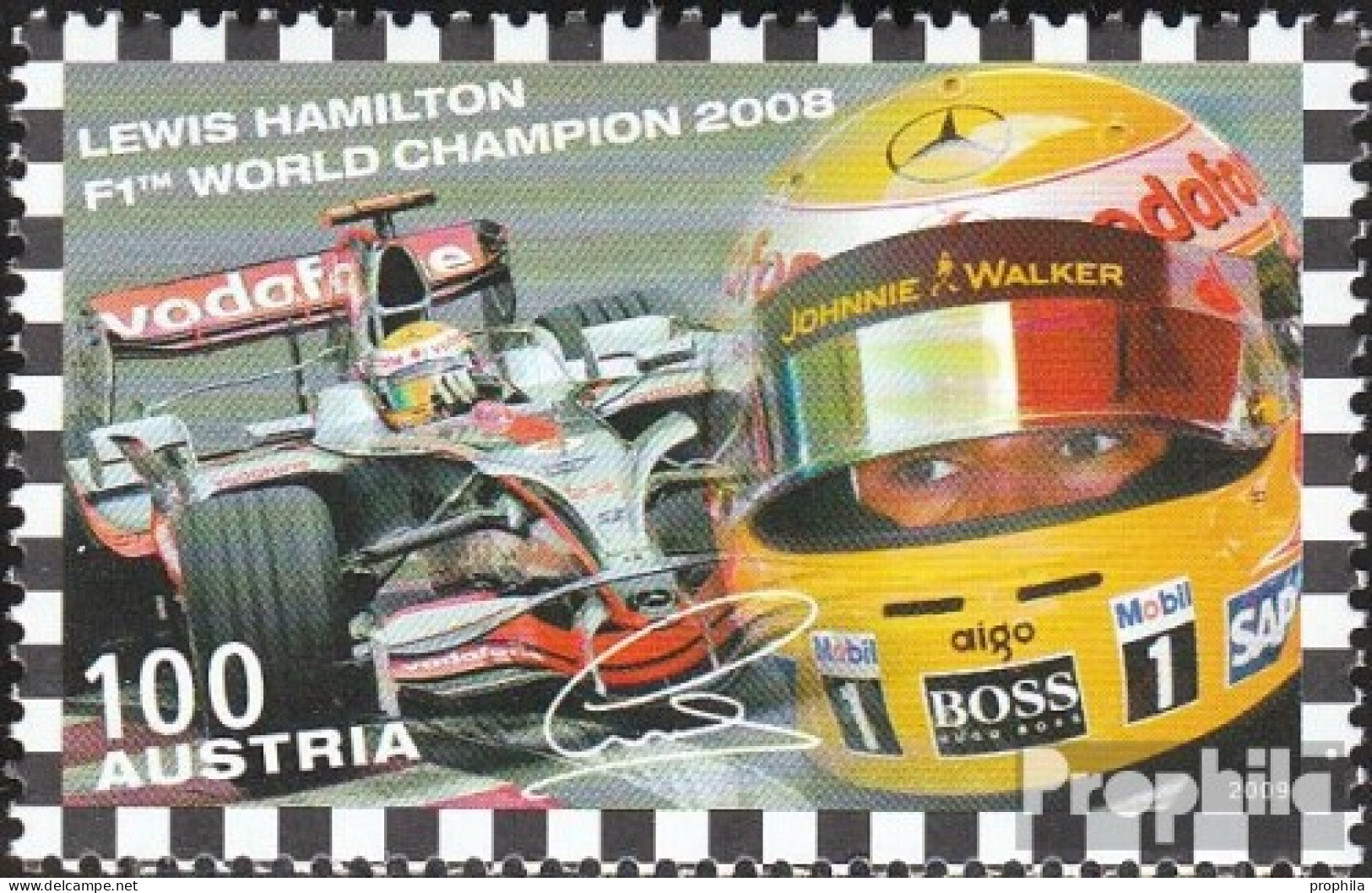 Österreich 2794 (kompl.Ausg.) Postfrisch 2009 Formel-1-Rennfahrer Hamilton - Unused Stamps