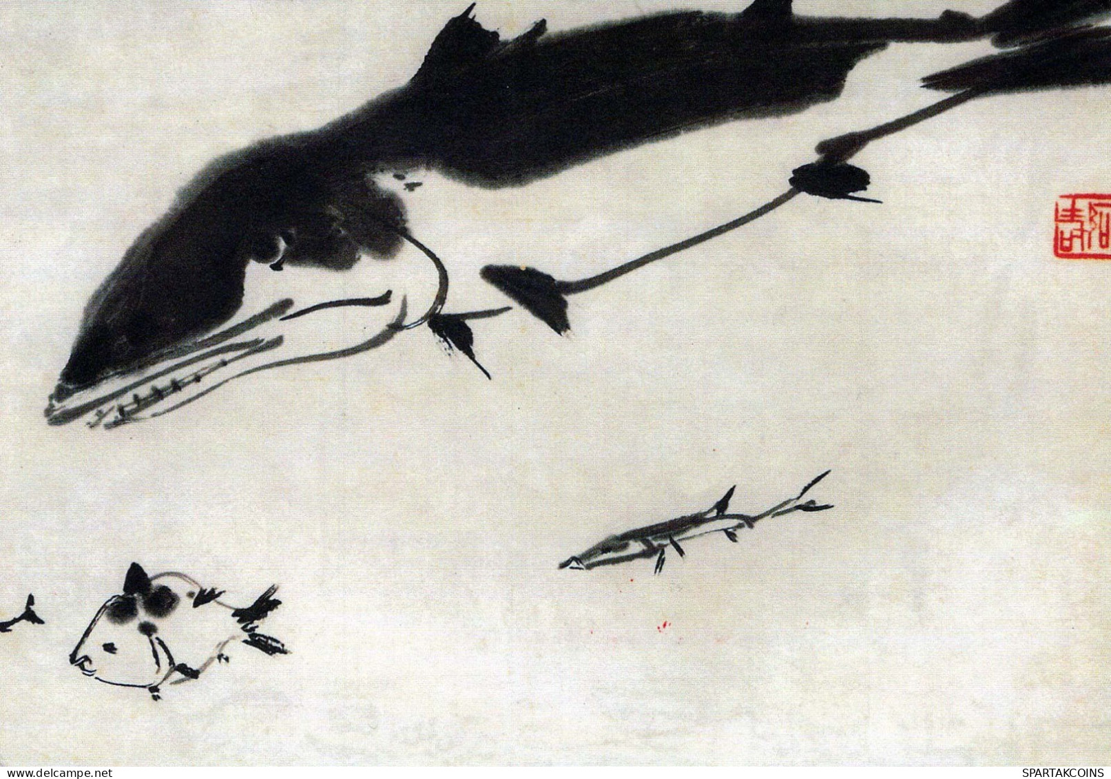ORCA Animale Vintage Cartolina CPSM #PBS671.IT - Fische Und Schaltiere