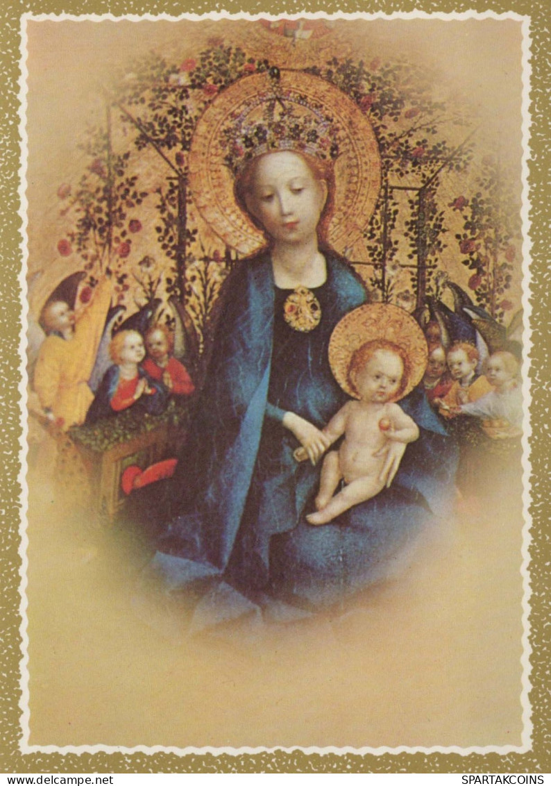 Vergine Maria Madonna Gesù Bambino Religione Vintage Cartolina CPSM #PBQ140.IT - Jungfräuliche Marie Und Madona