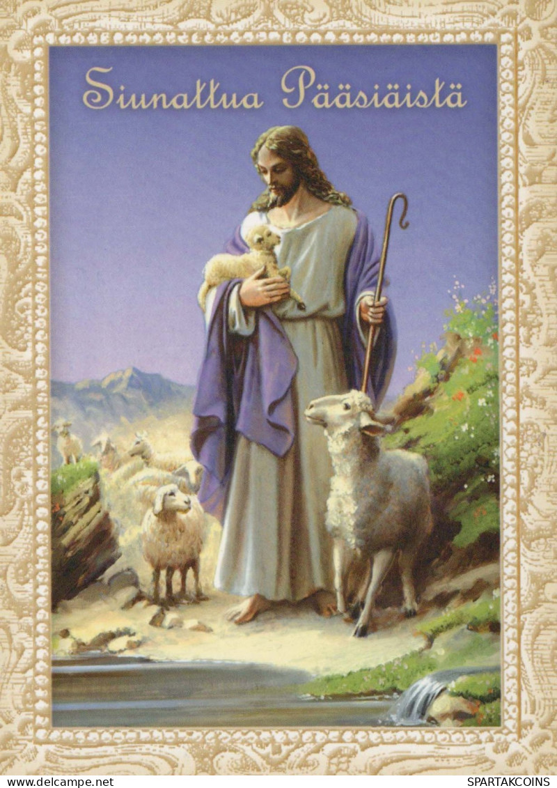 CRISTO SANTO Cristianesimo Religione Vintage Cartolina CPSM #PBP880.IT - Jesus
