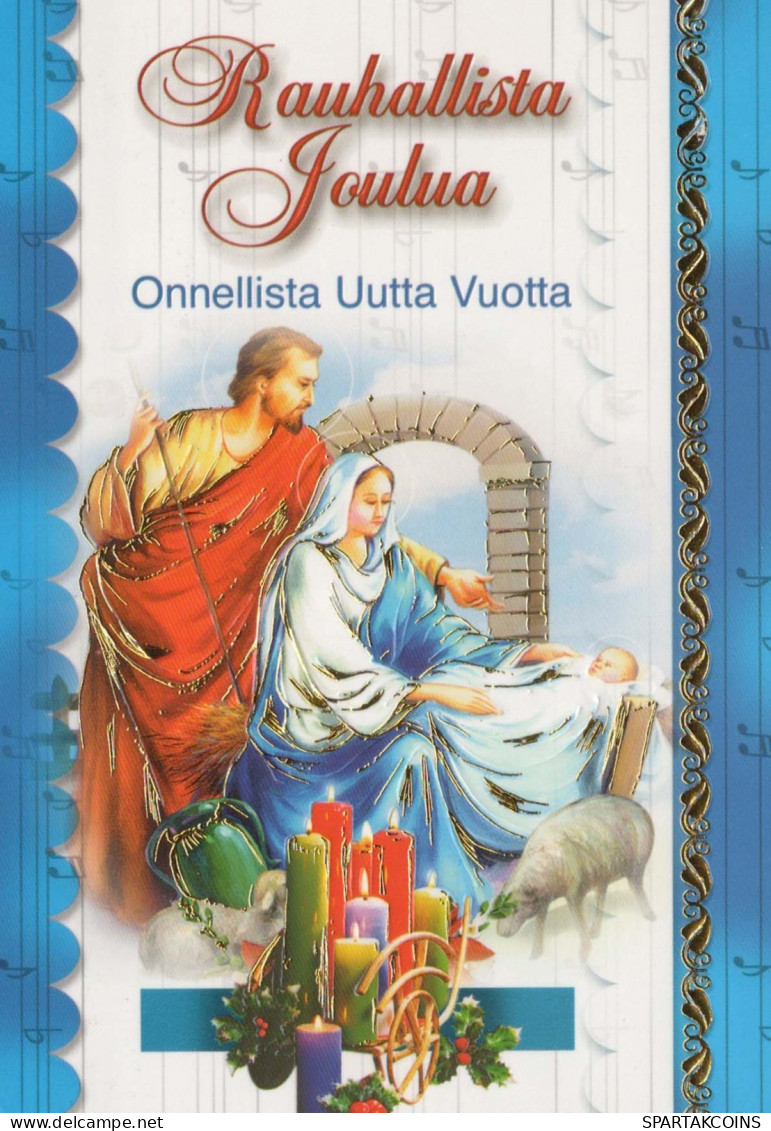 Vergine Maria Madonna Gesù Bambino Natale Religione Vintage Cartolina CPSM #PBB851.IT - Virgen Mary & Madonnas