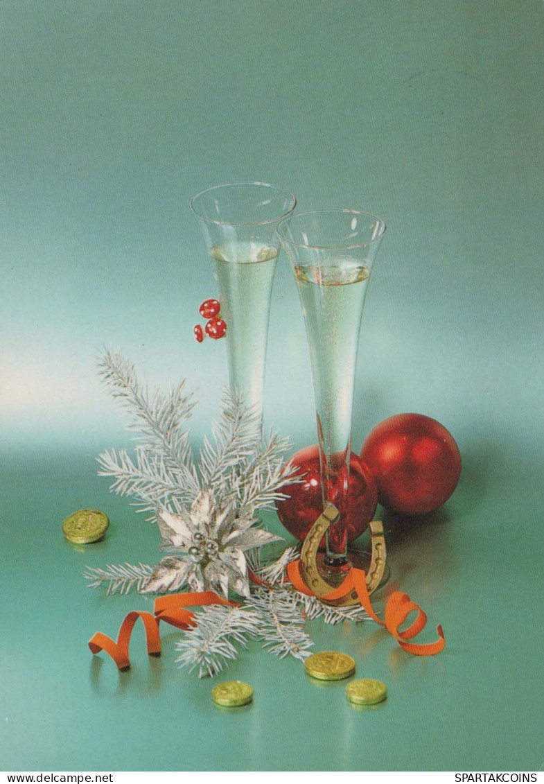 Buon Anno Natale Vintage Cartolina CPSM #PAT896.IT - Neujahr