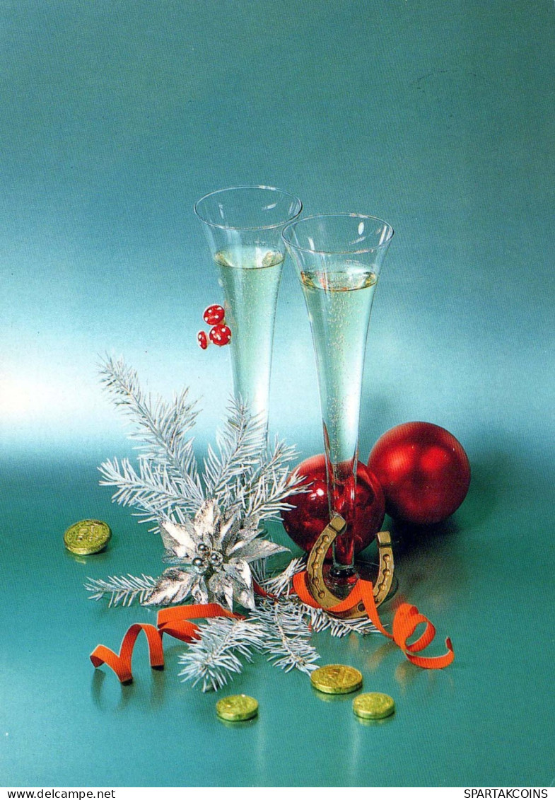 Buon Anno Natale Vintage Cartolina CPSM #PAT896.IT - Neujahr