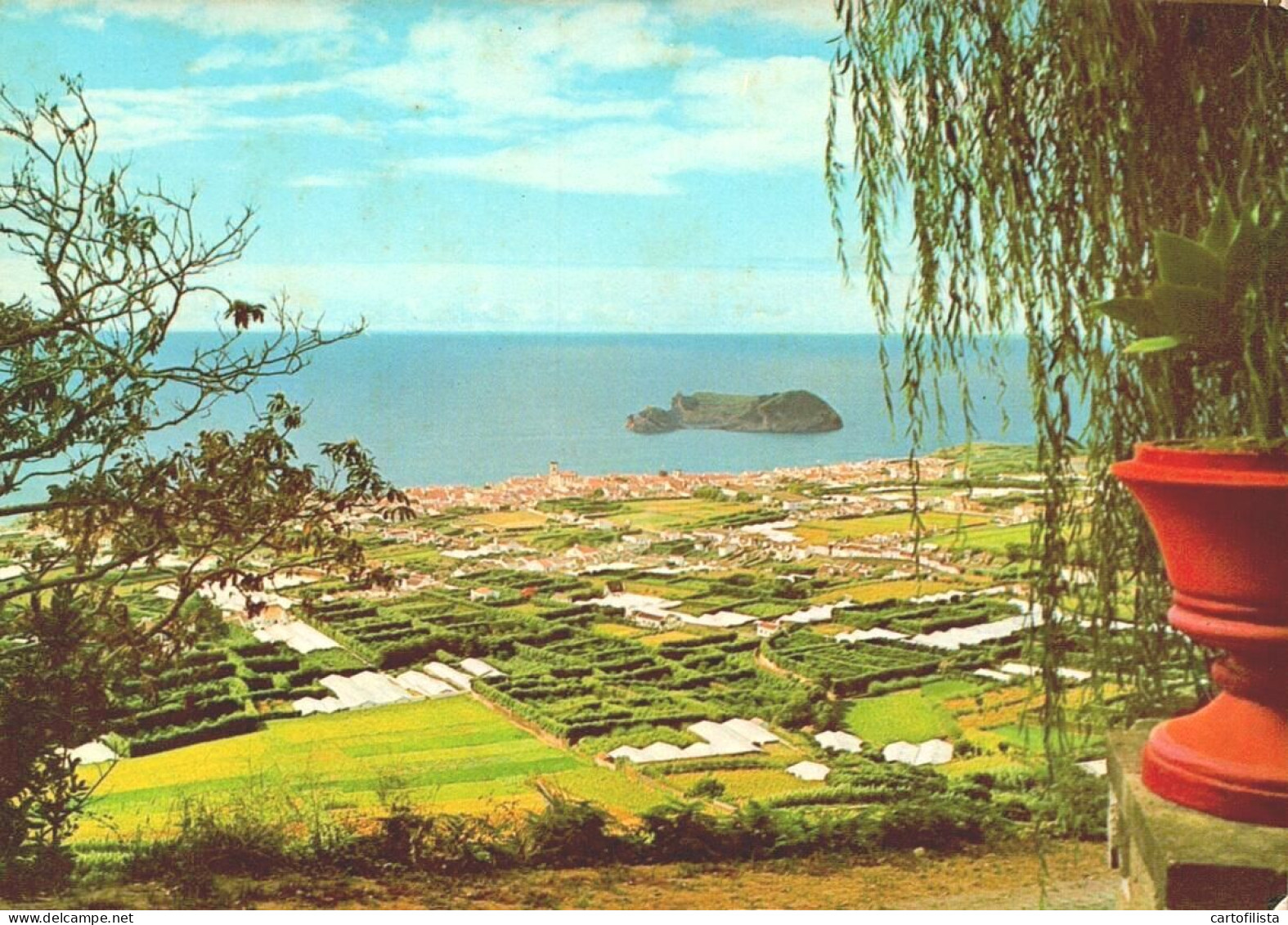 AÇORES, SÃO MIGUEL - Vista Geral De Vila Franca Do Campo  (2 Scans) - Açores