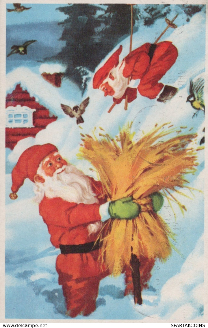 BABBO NATALE Natale Vintage Cartolina CPSMPF #PAJ410.IT - Santa Claus
