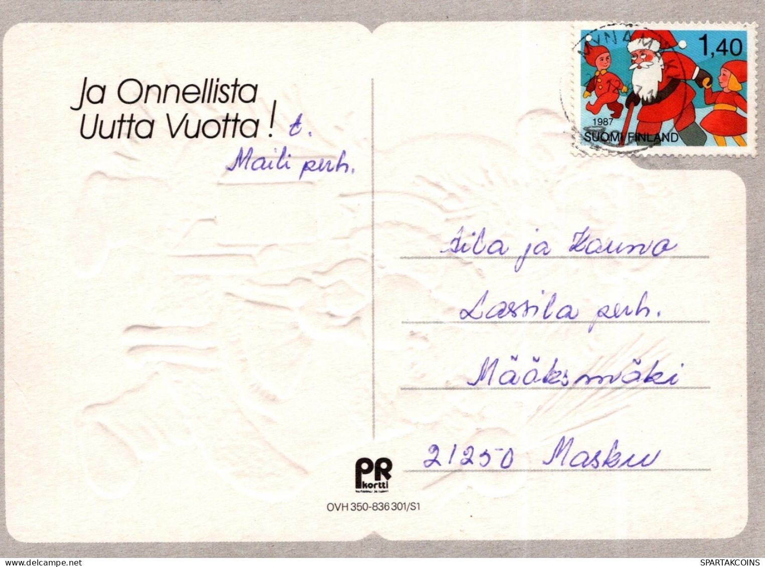 BABBO NATALE Natale Vintage Cartolina CPSM #PAJ683.IT - Santa Claus