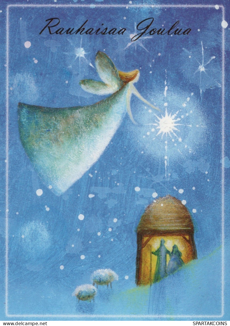 ANGELO Buon Anno Natale Vintage Cartolina CPSM #PAJ348.IT - Engel
