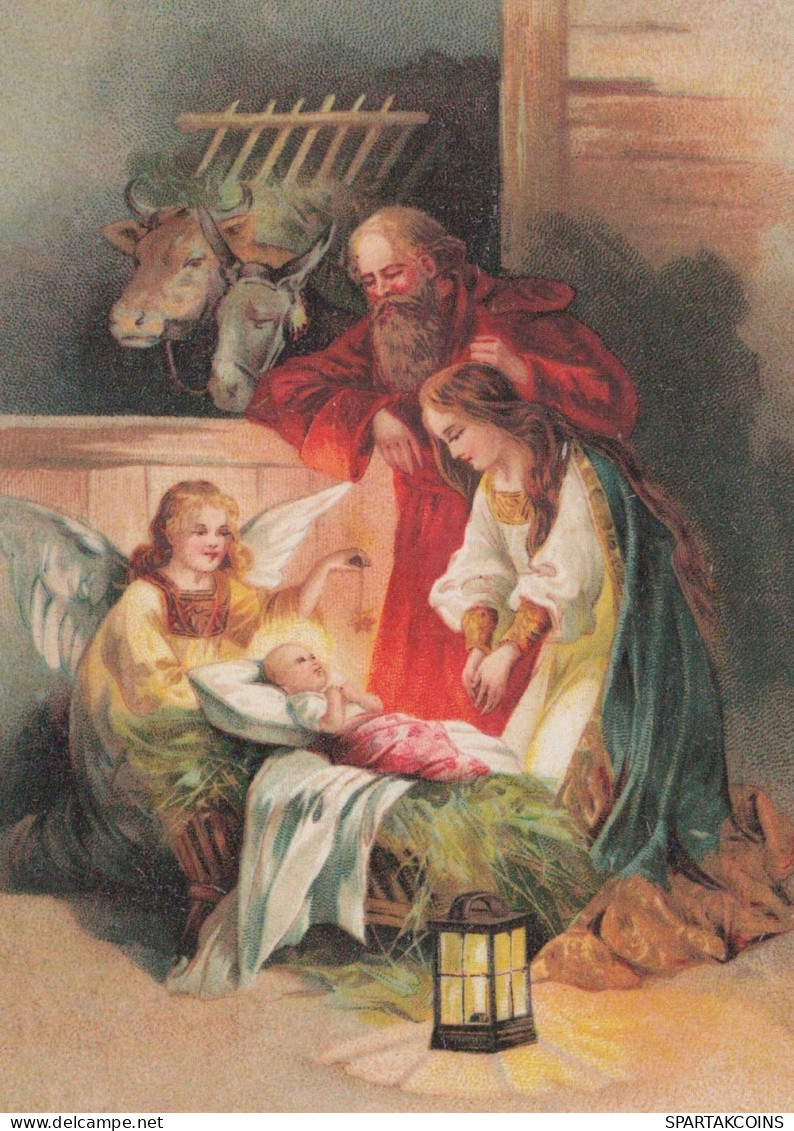 ANGELO Buon Anno Natale Vintage Cartolina CPSM #PAH772.IT - Engelen