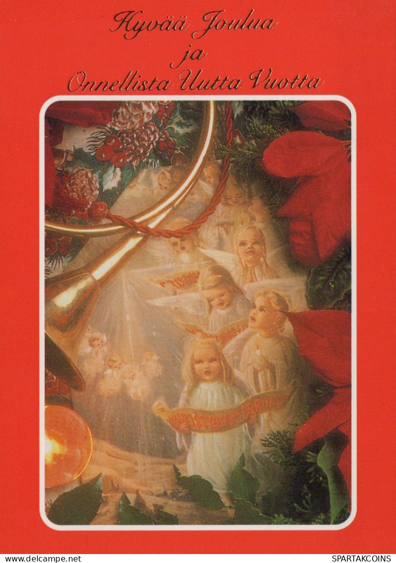 ANGELO Buon Anno Natale Vintage Cartolina CPSM #PAH469.IT - Anges