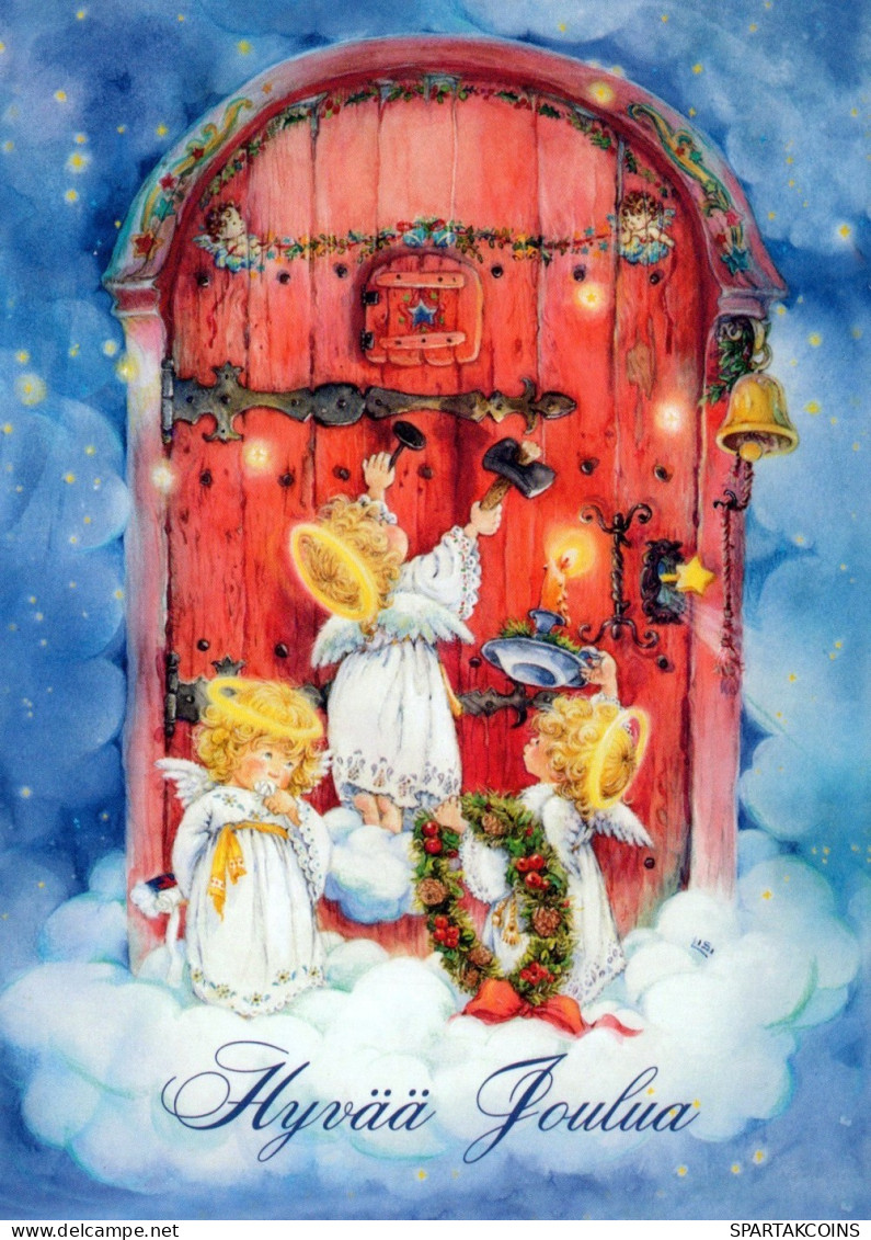 ANGELO Buon Anno Natale Vintage Cartolina CPSM #PAG958.IT - Anges