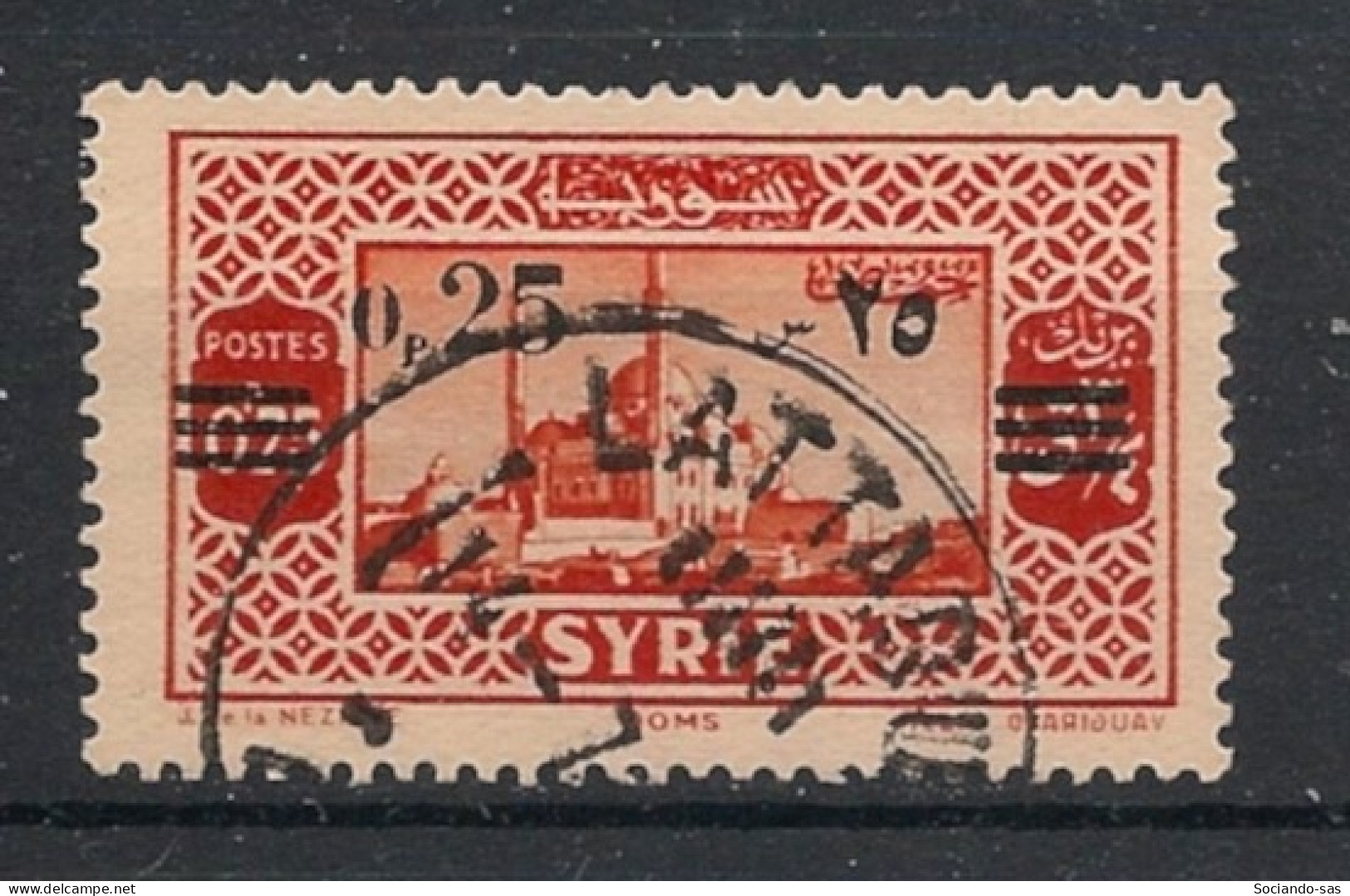 SYRIE - 1938 - N°YT. 240 - Homs 0pi25 Sur 0pi75 - Oblitéré / Used - Oblitérés