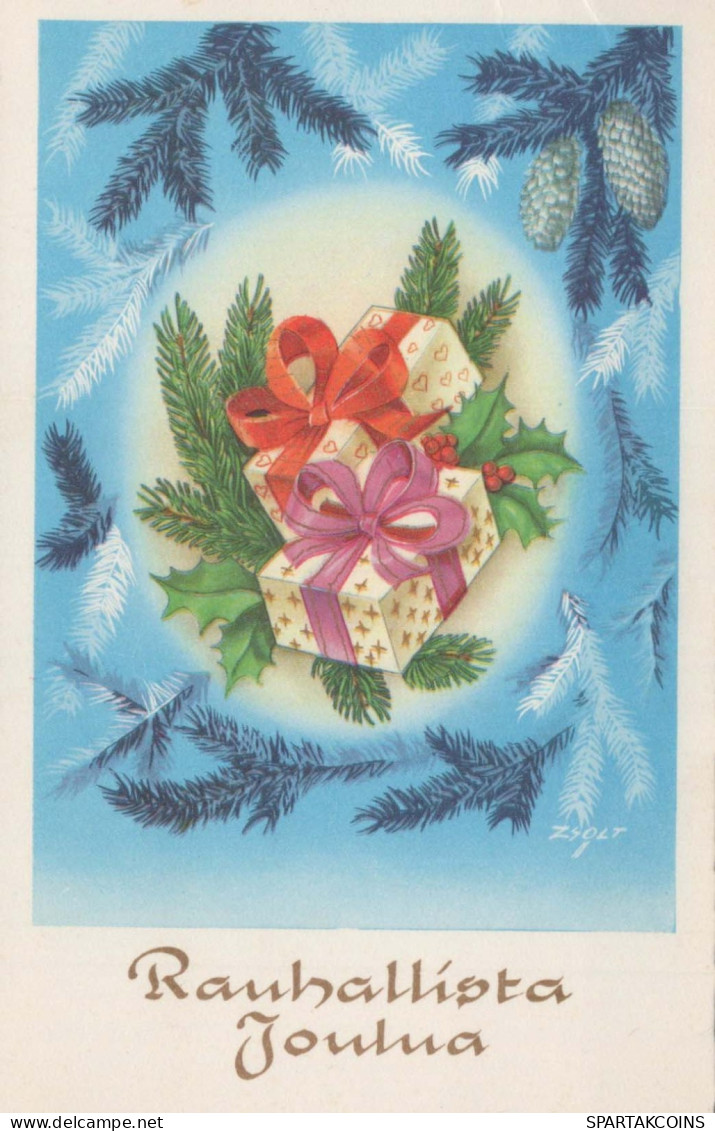 Feliz Año Navidad Vintage Tarjeta Postal CPSMPF #PKD492.ES - Nouvel An