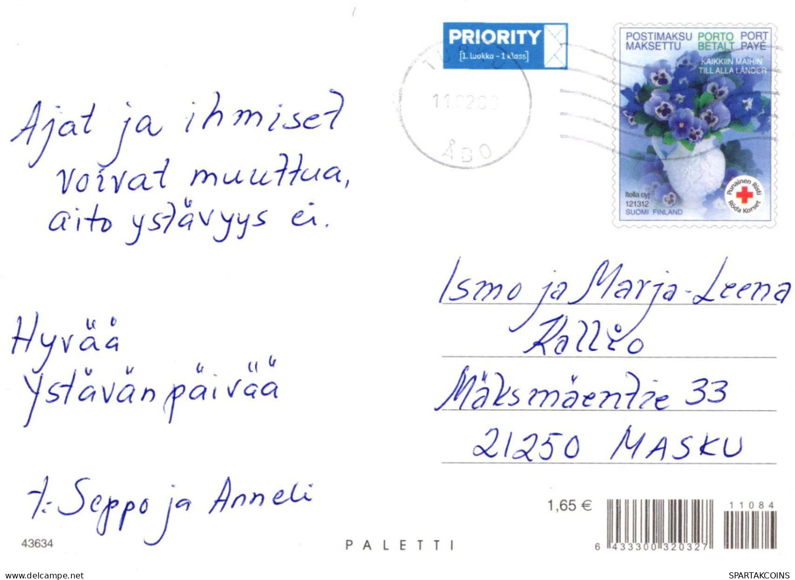 FLORES Vintage Tarjeta Postal CPSM #PBZ757.ES - Fleurs