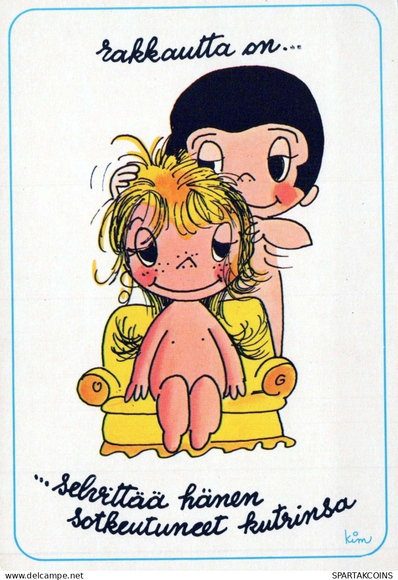 NIÑOS HUMOR Vintage Tarjeta Postal CPSM #PBV415.ES - Cartes Humoristiques