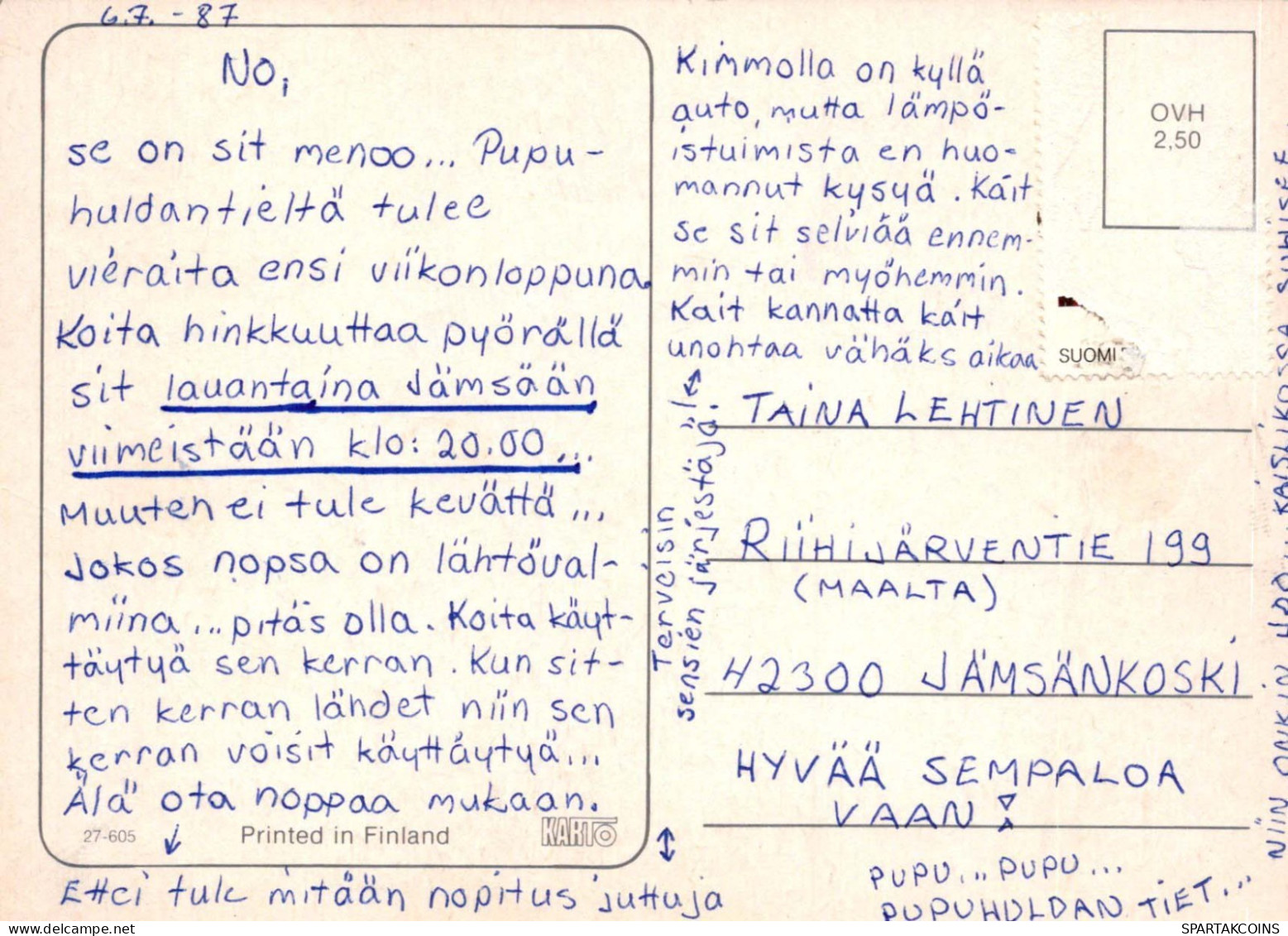NIÑOS HUMOR Vintage Tarjeta Postal CPSM #PBV293.ES - Humorous Cards