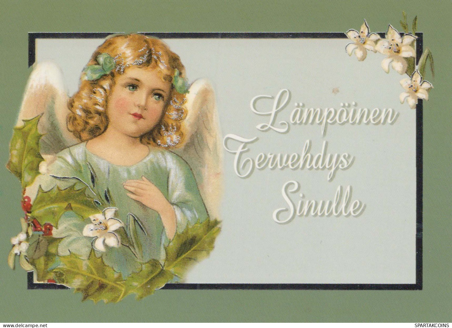 ÁNGEL Navidad Vintage Tarjeta Postal CPSM #PBP496.ES - Angels