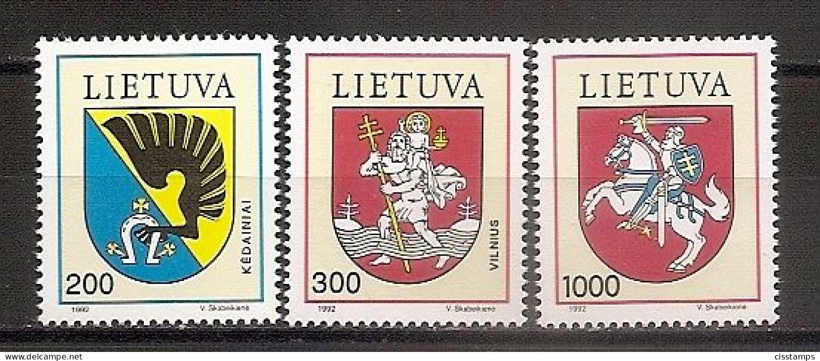 LITHUANIA 1992●Coat Of Arms●Wappen Mi 505-07●MNH - Lithuania