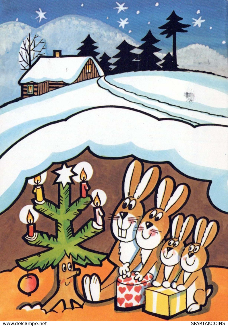 Feliz Año Navidad Vintage Tarjeta Postal CPSM #PBB274.ES - Neujahr