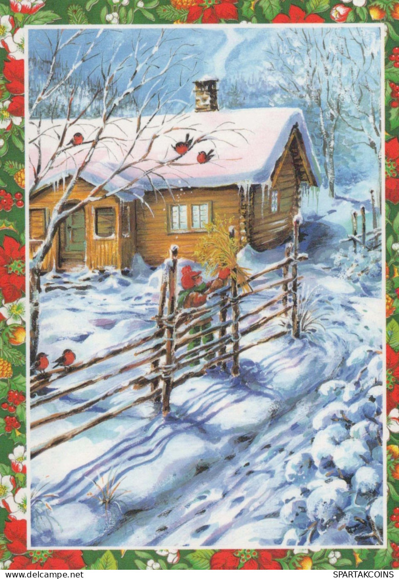 Feliz Año Navidad Vintage Tarjeta Postal CPSM #PAW692.ES - New Year