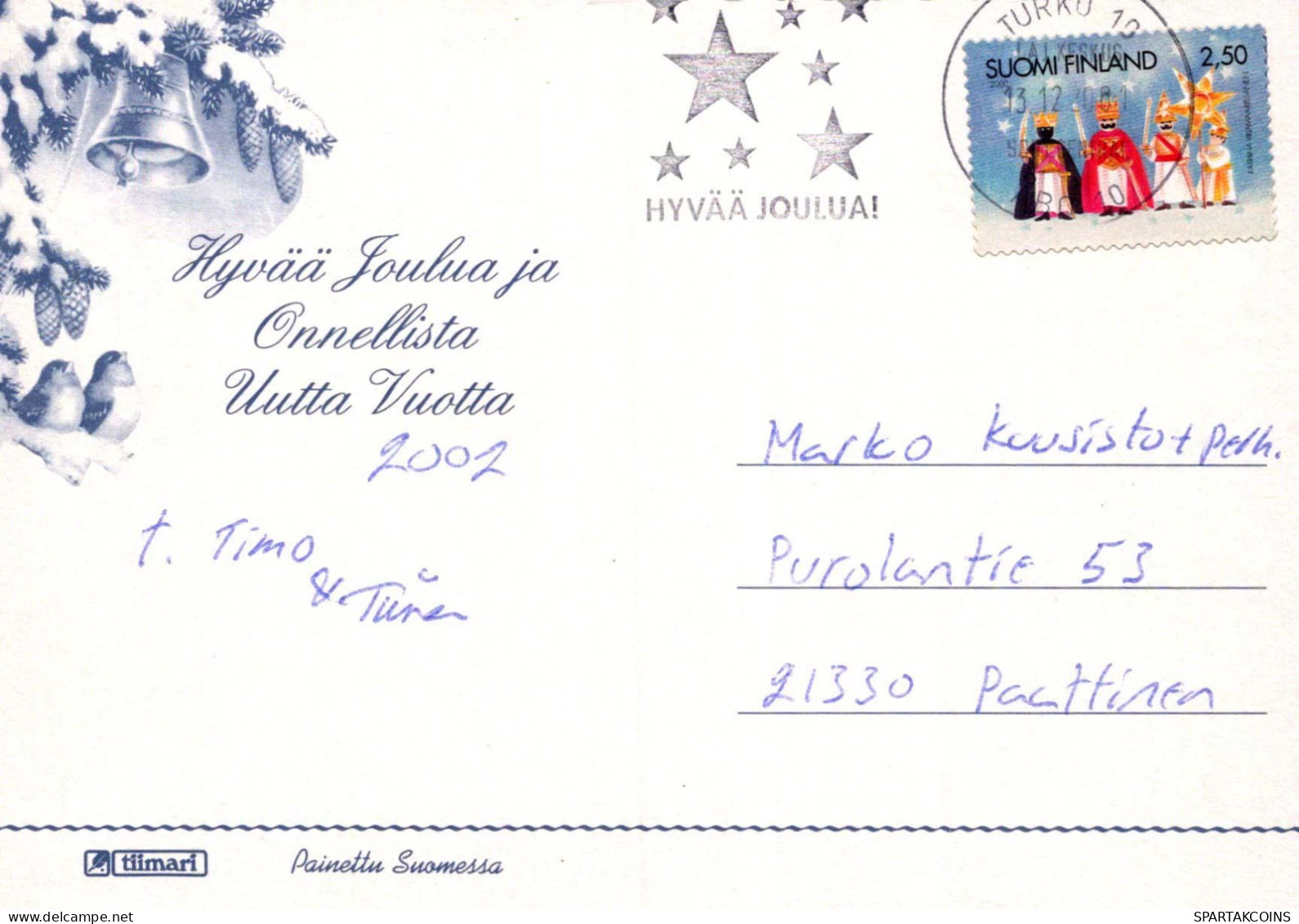 Feliz Año Navidad VELA Vintage Tarjeta Postal CPSM #PAW071.ES - New Year