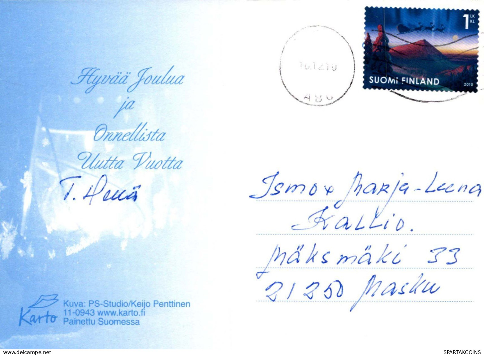 Feliz Año Navidad VELA Vintage Tarjeta Postal CPSM #PAV949.ES - New Year