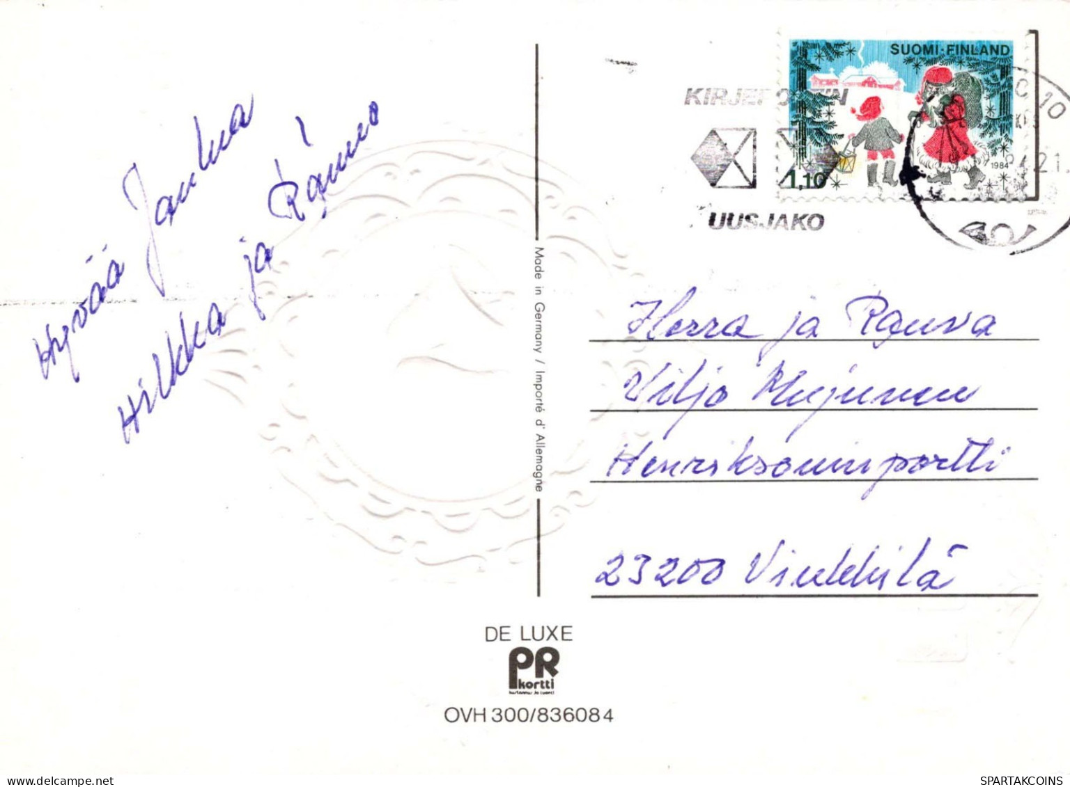 Feliz Año Navidad CAMPANA Vintage Tarjeta Postal CPSM #PAT462.ES - Neujahr