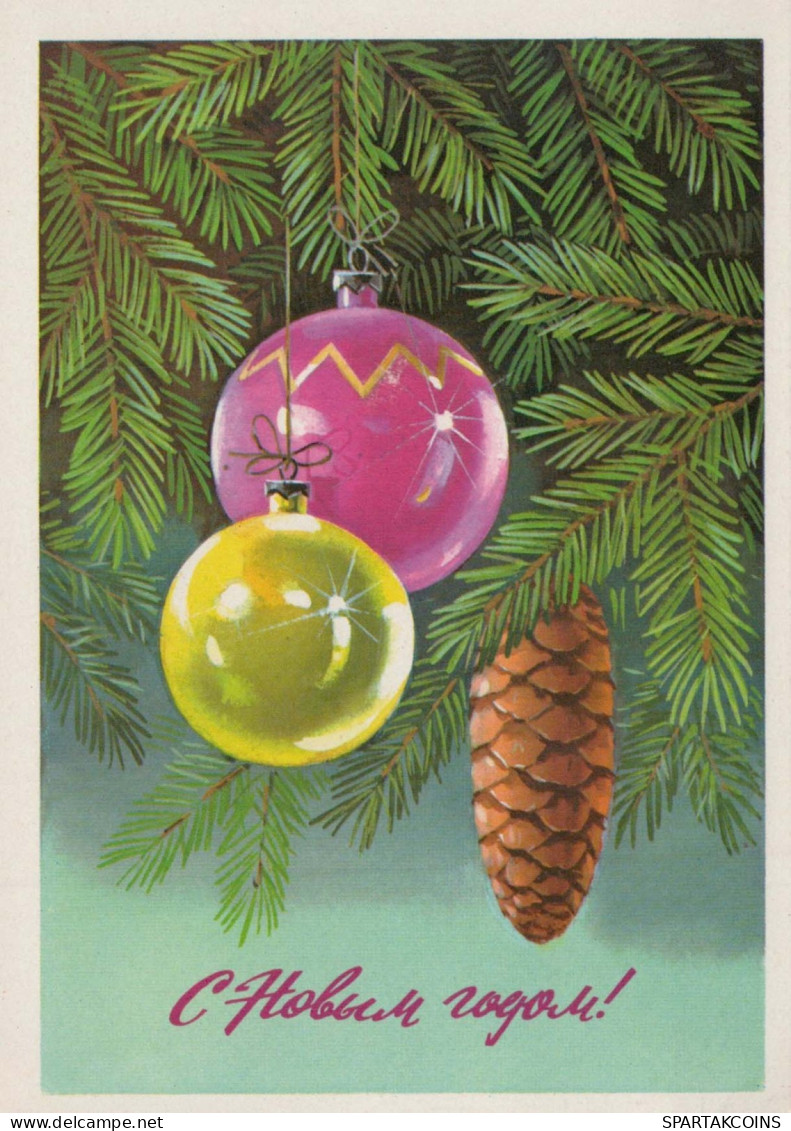 Feliz Año Navidad Vintage Tarjeta Postal CPSM #PAT525.ES - Nieuwjaar