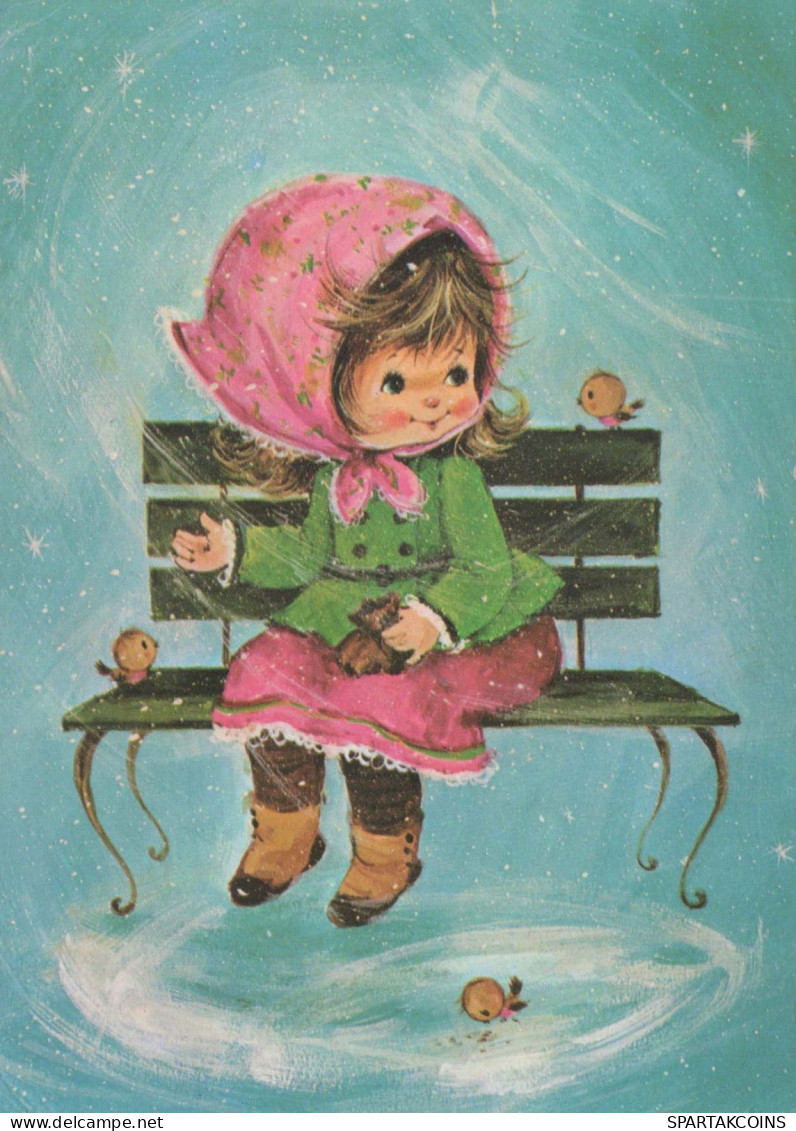 Feliz Año Navidad NIÑOS Vintage Tarjeta Postal CPSM #PAS779.ES - Neujahr