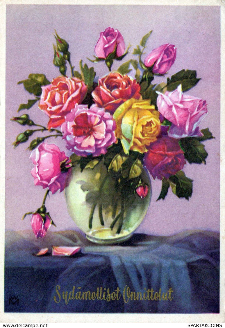 FLORES Vintage Tarjeta Postal CPSM #PAS652.ES - Flowers