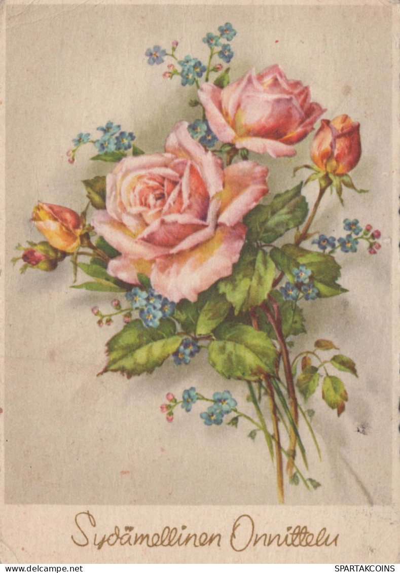 FLORES Vintage Tarjeta Postal CPSM #PAR867.ES - Blumen