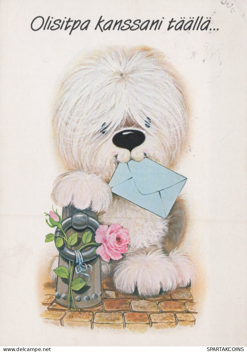 PERRO Animales Vintage Tarjeta Postal CPSM #PAN962.ES - Chiens