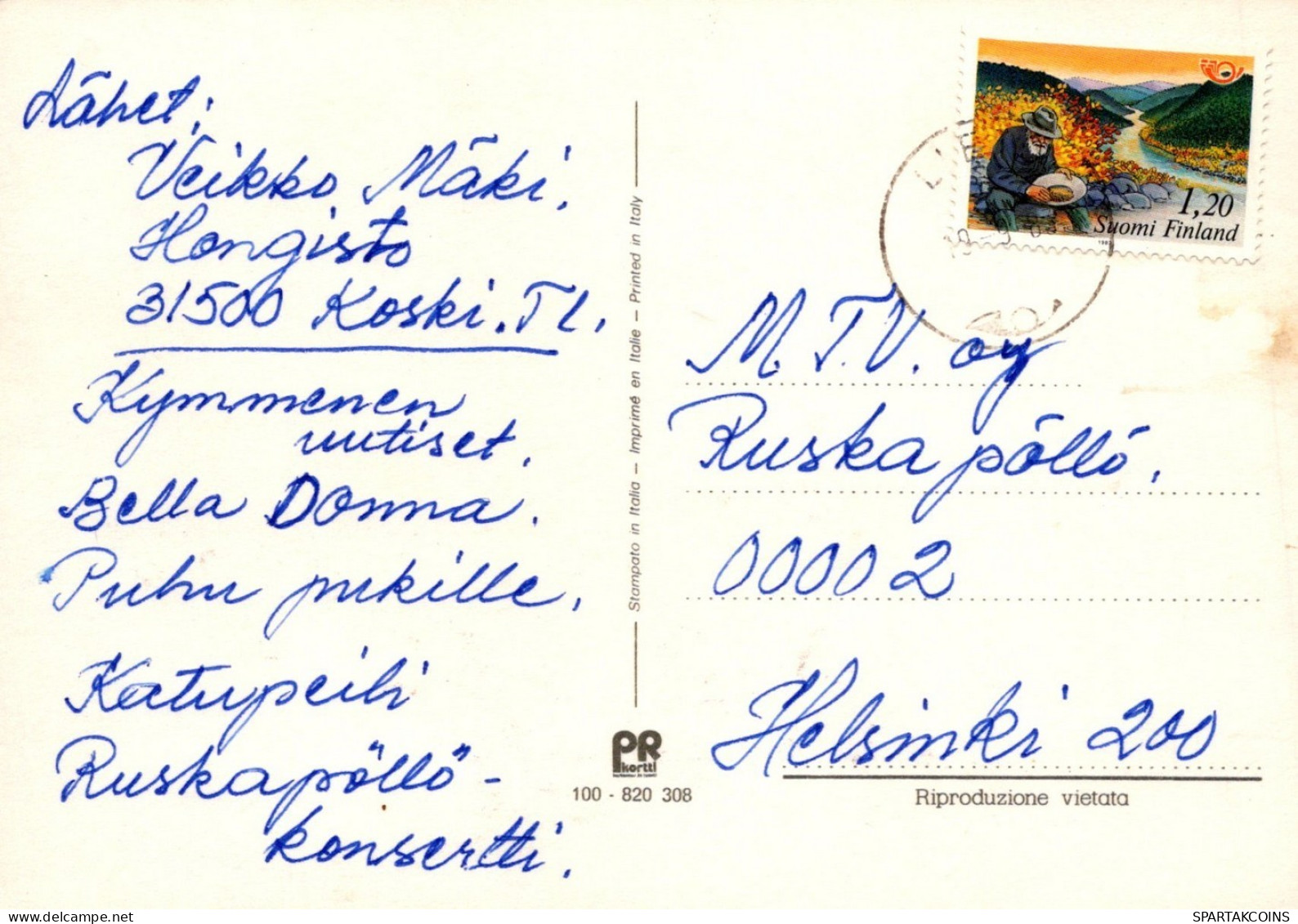 PERRO Animales Vintage Tarjeta Postal CPSM #PAN631.ES - Dogs