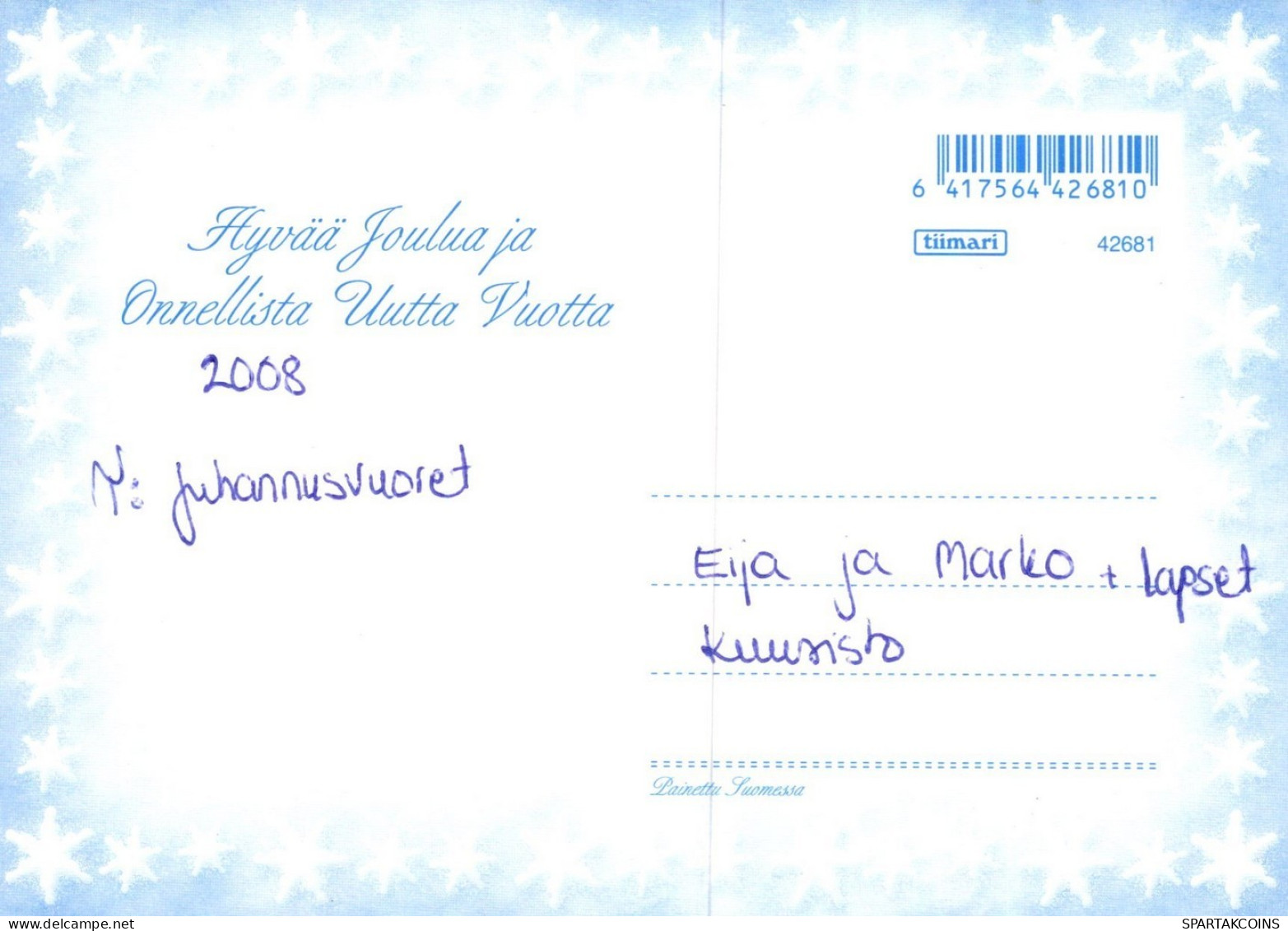 PAPÁ NOEL NAVIDAD Fiesta Vintage Tarjeta Postal CPSM #PAK093.ES - Santa Claus