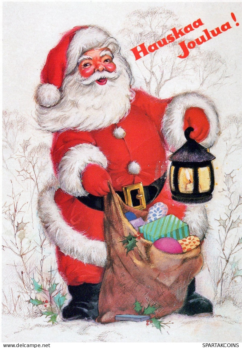 PAPÁ NOEL NAVIDAD Fiesta Vintage Tarjeta Postal CPSM #PAJ608.ES - Santa Claus