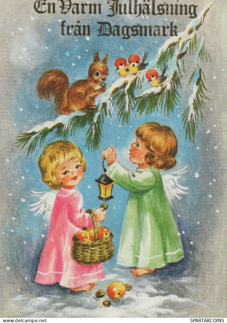 ÁNGEL NAVIDAD Vintage Tarjeta Postal CPSM #PAH959.ES - Anges