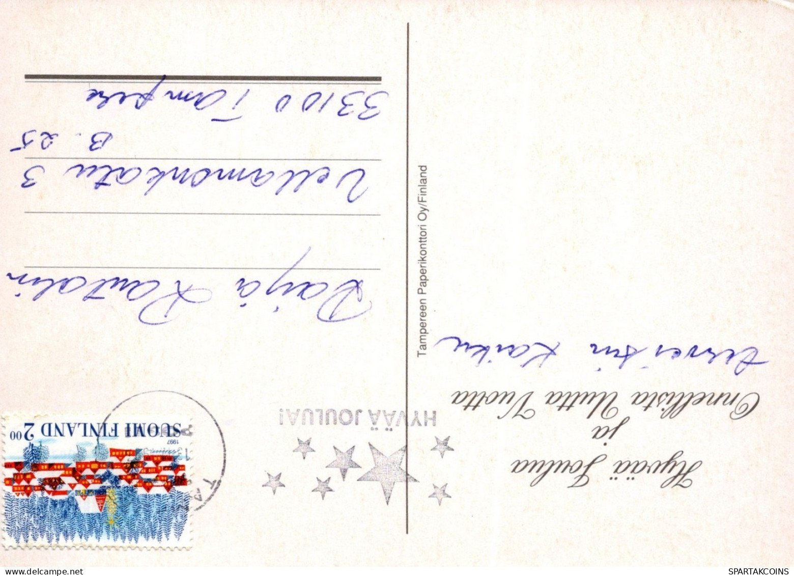 ÁNGEL NAVIDAD Vintage Tarjeta Postal CPSM #PAH466.ES - Anges